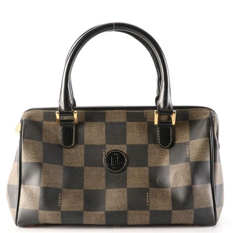 fendi 2jours handbag|fendi checkerboard handbag.